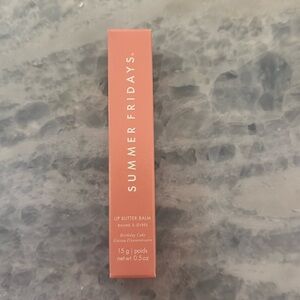 Unopened summer Fridays birthday cake lip butter balm